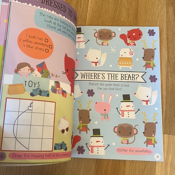 NWOT I Love Christmas Activity Book: Santa, Reindeer, Snowman, Stickers, Cards - Picture 9 of 15